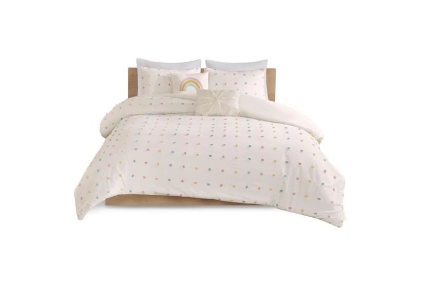 Full/Queen Comforter-5 Piece Set Pom Pom Multi - 360
