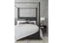 Lennon King Wood Canopy Bed - Room