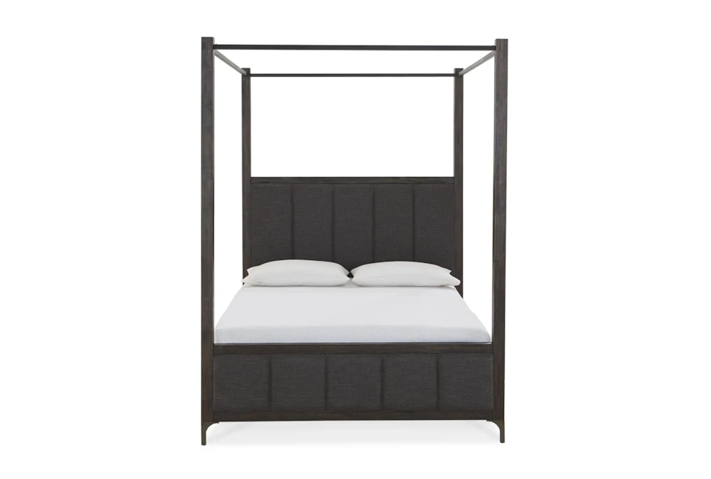 Lennon King Wood Canopy Bed