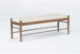 Magnolia Home Turner Linen Bench By Joana Gaines - Side