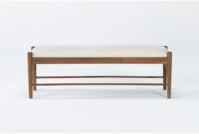 Magnolia Home Turner Linen Bench By Joana Gaines