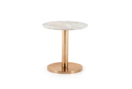 Rose Gold + Marble Accent Table