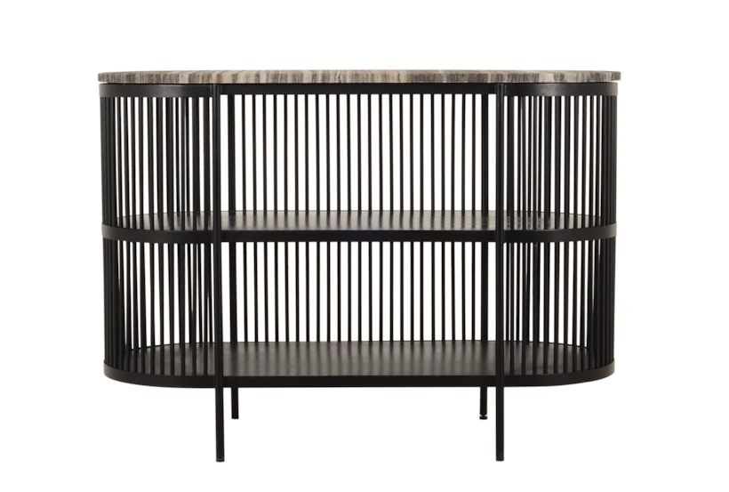 Metal Cage + Marble Console Table - 360