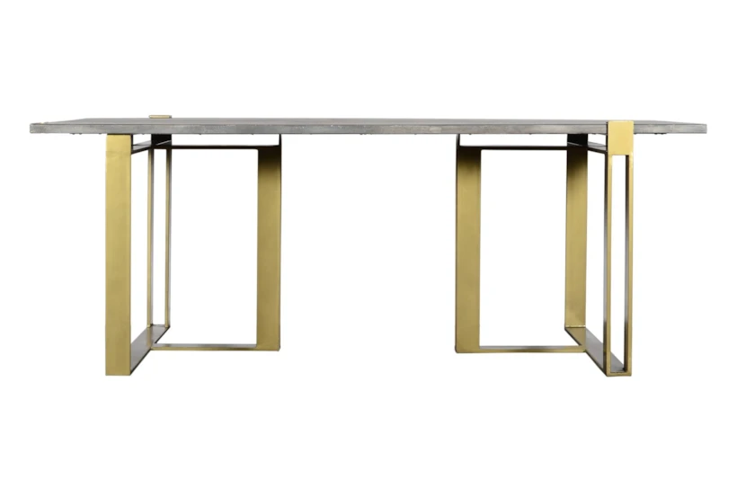 Stone + Metal Base 79" Dining Table - 360
