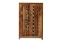 Carved Block Print Tall Cabinet - Front