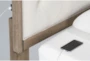 Deliah California King Upholstered Platform 3 Piece Bedroom Set - Detail