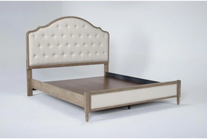 Deliah Queen Upholstered Platform Bed, How To Remove Rivets From Bed Frame