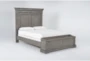 Adriana Grey Queen Wood Panel Bed With Storage - Side