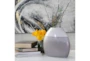 9 Inch Grey and White Ceramic Vase - Room