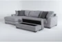 Elias 127" 2 Piece Sectional With Left Arm Facing Chaise & Storage Ottoman - Detail