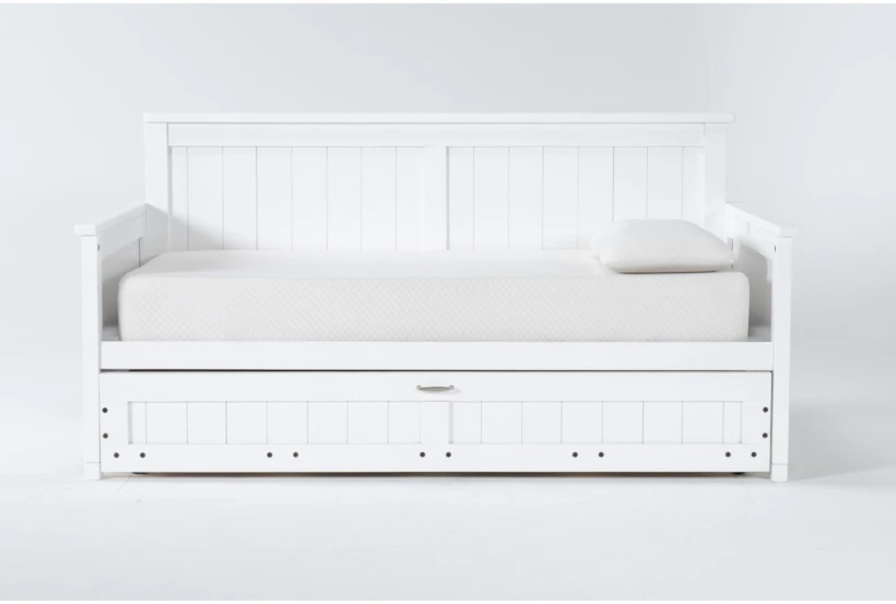 Mateo White Twin Daybed With Trundle - 360