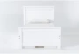 Mateo White  Twin Panel Bed With Double 3 Drawer Storage Unit - Signature
