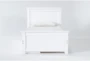 Mateo White  Twin Panel Bed With Single 3 Drawer Storage Unit - Signature