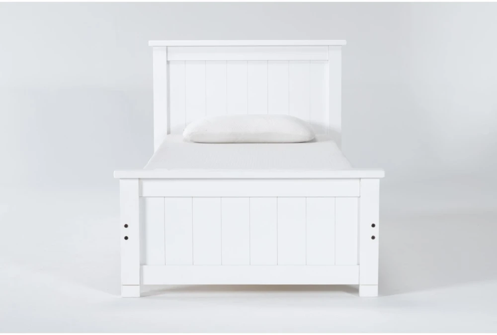 Mateo White  Twin Panel Bed