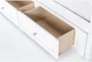 Mateo White  Full Panel Bed With Double 3 Drawer Storage Unit - Hardware