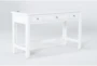 Mateo White Desk With Usb - Side