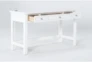 Mateo White Desk/Bench - Side