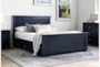 Mateo Blue Full Panel Bed With Double 3 Drawer Storage Unit - Room