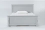 Mateo Grey Full Panel Bed With Double 3 Drawer Storage Unit - Signature