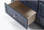 Mateo Blue 6 Drawer Dresser - Hardware