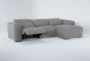 Morro Bay 128" 3 Piece Power Reclining Modular Sectional with Right Arm Facing Chaise - Side