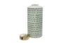13 Inch Green Weave Ceramic Jar With Gold Lid - Detail