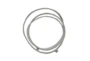 13 Inch Gunmetal Metal Interlocking Rings Sculpture - Detail