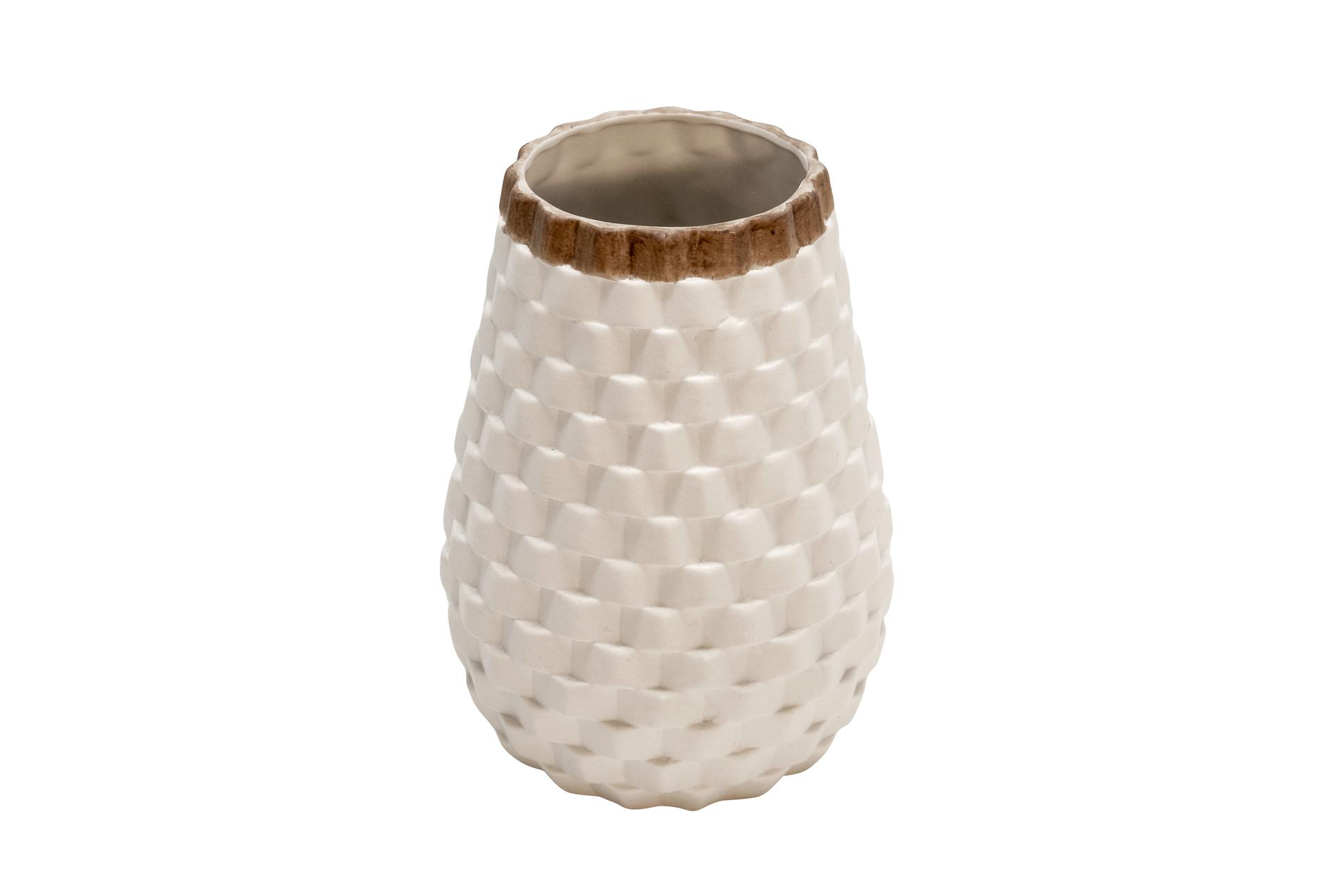 Deco 79 Contemporary Porcelain Geometric Vase, 5