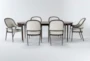Brighton 76-94" Oval Extendable Dining With Arm Chair Set For 6 By Nate Berkus + Jeremiah Brent - Signature