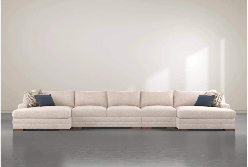 Everett 194" 4 Piece Double Chaise Sectional