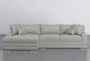 Everett Mint 113" 2 Piece Sectional With Left Arm Facing Chaise - Signature