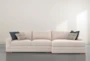 Everett Chenille 113"  2 Piece Sectional With Right Arm Facing Chaise