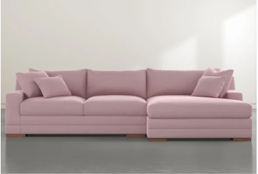 Everett 2Pc Pink Sectional With Right Arm Facing Chaise