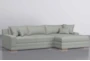 Everett Mint 113"  2 Piece Sectional With Right Arm Facing Chaise - Side