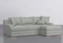 Everett Mint 95" Reversible Sofa Chaise - Side