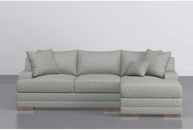 Everett Mint 95" Reversible Sofa Chaise - 360