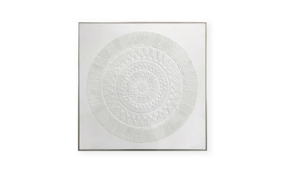 Picture-Ivory Textured Medallion 24X24