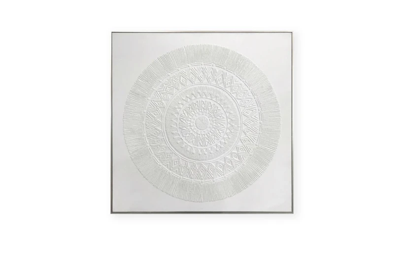Picture-Ivory Textured Medallion 24X24 - 360
