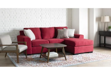 Delano Scarlett Chenille 101" Sofa with Reversible Chaise
