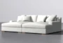 Emmett Grande Snow 100" Double Chaise Sectional - Side