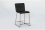 Kylie Black 24 Inch Counter Stool - Side