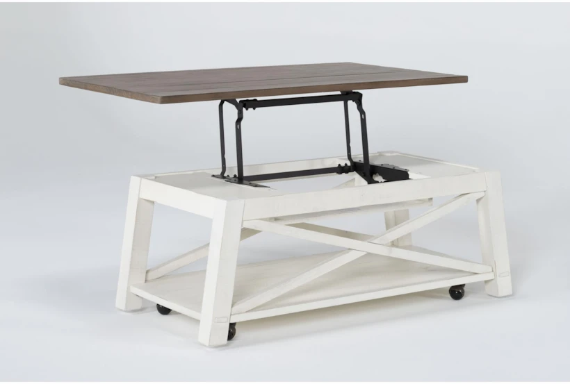 Sims Lift-Top Coffee Table With Casters - 360