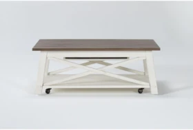 Sims Lift-Top Coffee Table With Casters