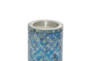 Turquoise Iron Candle Holder Set Of 3 - Detail