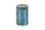 Turquoise Iron Candle Holder Set Of 3 - Front