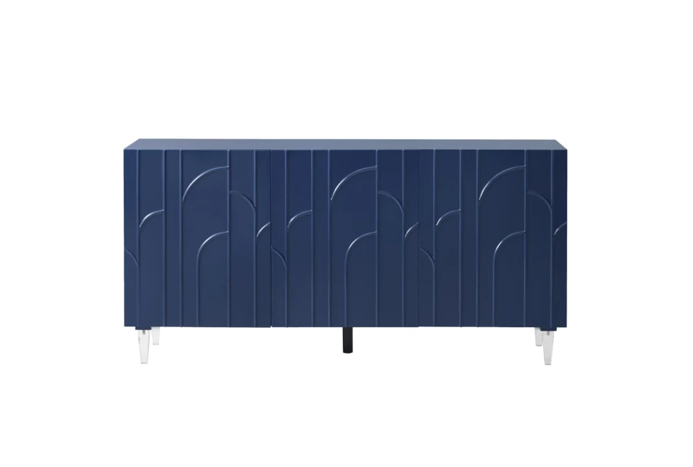 Serafin Blue Lacquer 65" Sideboard
