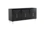 Arya 65"Black Lacquer Sideboard - Side