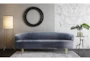 Daphne Grey 90" Velvet Sofa - Room