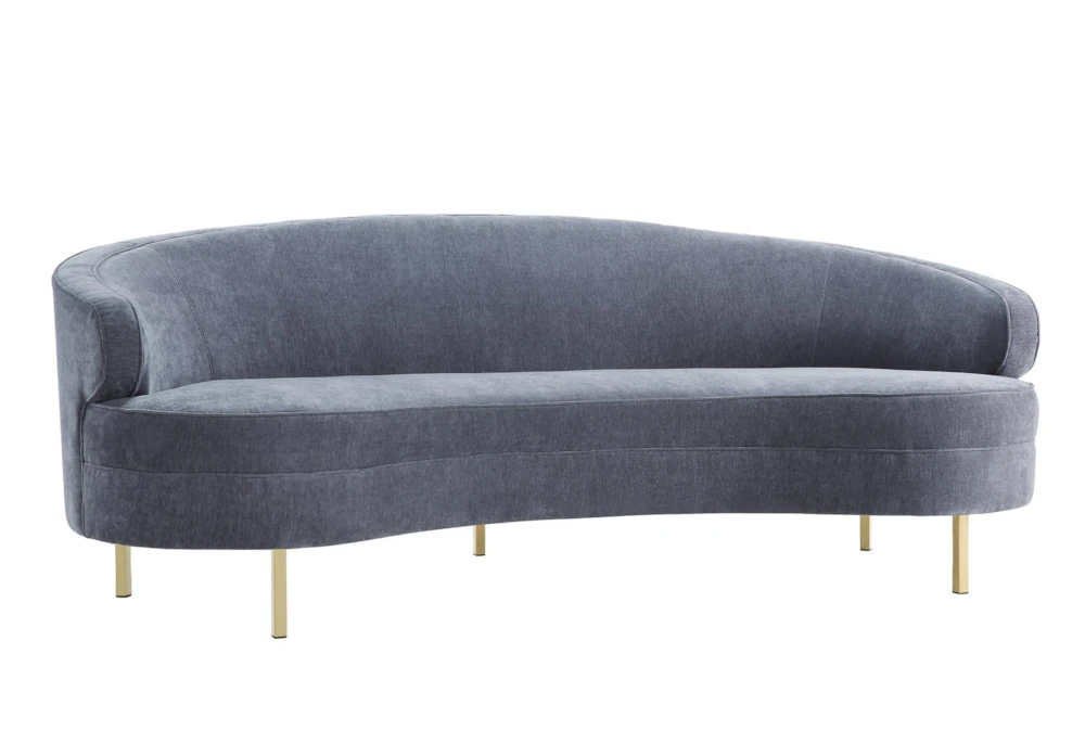 Daphne Grey 90" Velvet Sofa