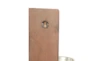 21" Brown Mango Wood Wall Sconce - Back